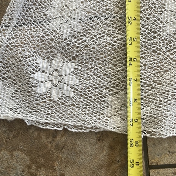 De Colores White boho fishnet maxi dress size small - Picture 10 of 11